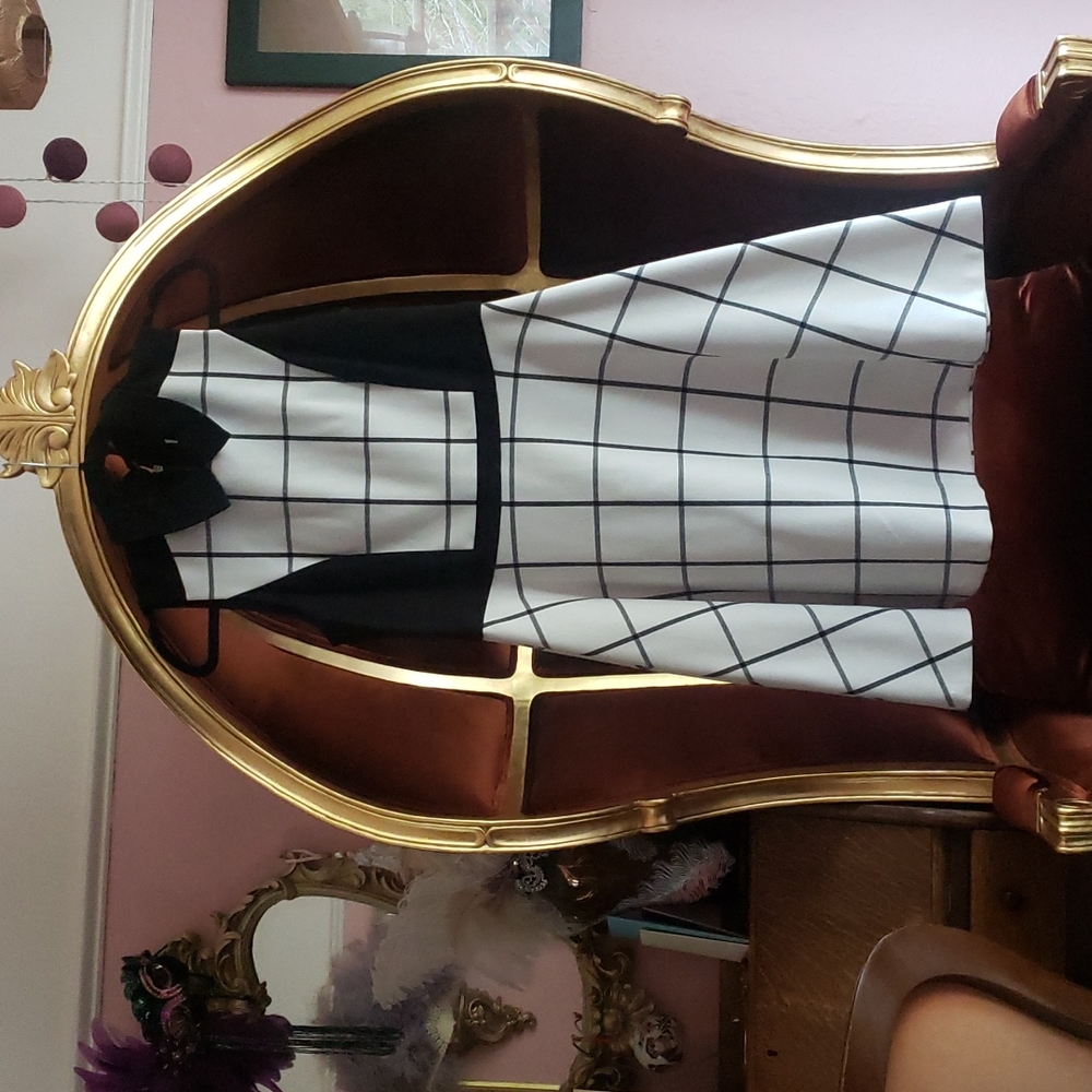 Peter Pan Collar The Loft Checkered Dress 4